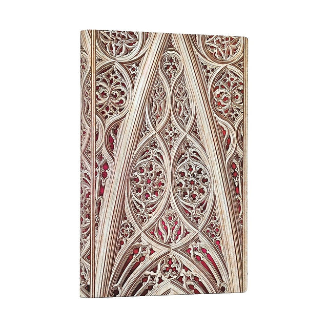 Vault of the Milan Cathedral (Burgundy) (Duomo di Milano) Mini Lined Softcover Journal (Elastic Band)