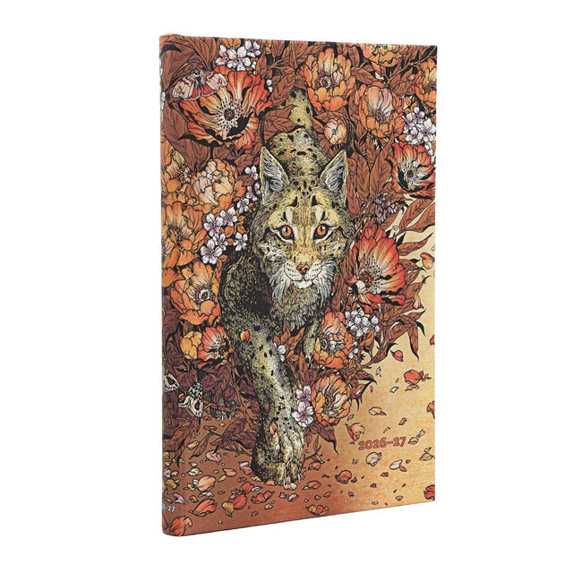 2027 Lynx Rising (Erica Williams Art) Maxi 18-Month Hardcover Dayplanner (Elastic Band Closure) Vertical