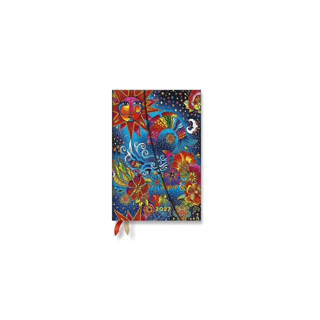 2027 Celestial Magic (Whimsical Creations) Mini 12-Month Hardcover Dayplanner (Wrap Closure) Horizontal