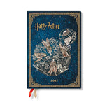 2027 Legends of Hogwarts Diary (Harry Potter Collection) Midi 12-Month Hardcover (Elastic Band Closure) Horizontal