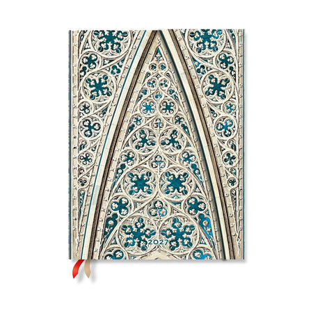 2027 Vault of the Milan Cathedral (Duomo di Milano) Ultra 12-Month Hardcover Dayplanner (Wrap Closure) Vertical