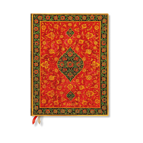 2027 Layla (Persian Poetry) Ultra 12-Month Hardcover Dayplanner (Elastic Band Closure) Verso