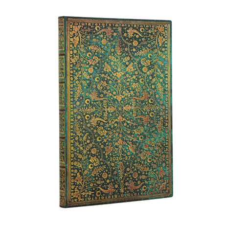 2027 Emerald Flower (Nature’s Grace) Maxi 18-Month Softcover Dayplanner (Elastic Band Closure) Vertical