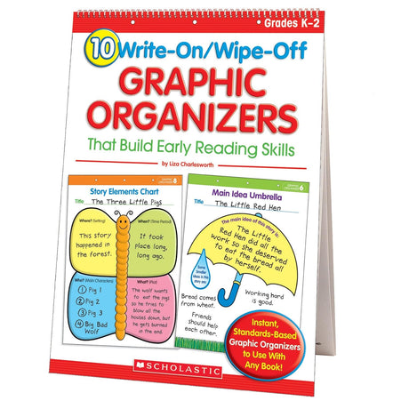 10 Write-On/Wipe-Off Graphic Organizers That Build Early Reading Skills (Flip Chart)