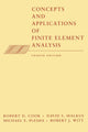 Concepts and Applications of Finite Element Analysis