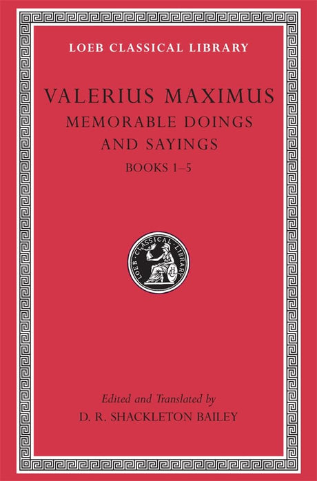Memorable Doings and Sayings, Volume I