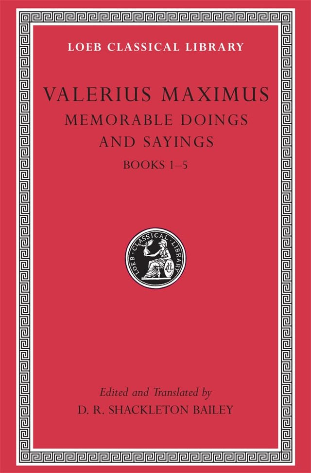 Memorable Doings and Sayings, Volume I