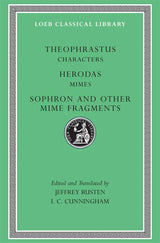 Characters. Herodas: Mimes. Sophron and Other Mime Fragments