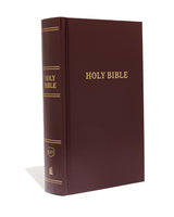 KJV, Pew Bible, Large Print, Hardcover, Burgundy, Red Letter, Comfort Print