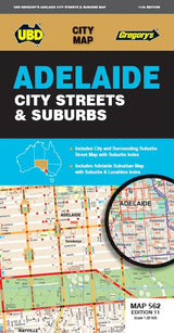 Adelaide City Streets & Suburbs Map 562 11th