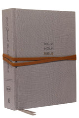 NKJV, Journal the Word Bible: Reflect, Journal or Create Art Next to Your Favorite Verses (Cloth over Board, Gray, Red Letter, Comfort Print)