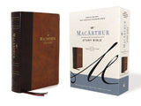NASB, MacArthur Study Bible, 2nd Edition, Leathersoft, Brown, 1995 Text, Comfort Print
