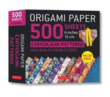 Origami Paper 500 sheets Chiyogami Designs 6 inch 15cm