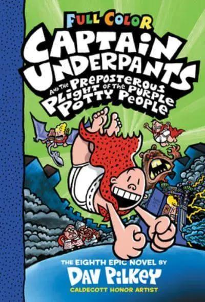 Captain Underpants and the Preposterous Plight of the Purple Potty People Colour Edition (HB)