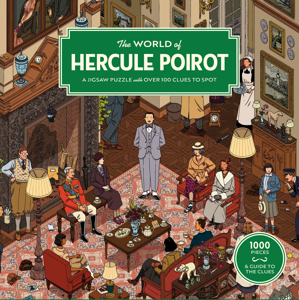The World of Hercule Poirot - 1000 Piece Jigsaw Puzzle