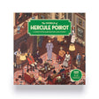 Jigsaw puzzle box featuring a scene from 'The World of Hercule Poirot' with characters in a room.