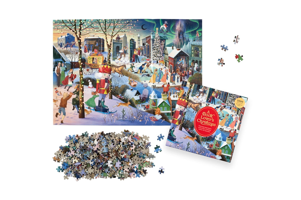 A Book Lover's Christmas - 1000 Piece Jigsaw Puzzle