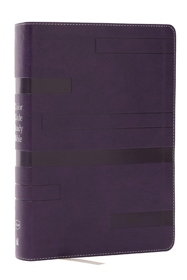 Color Code Study Bible, Revealing God's Truth Color by Color (KJV, Purple Leathersoft, Red Letter, Thumb Indexed)