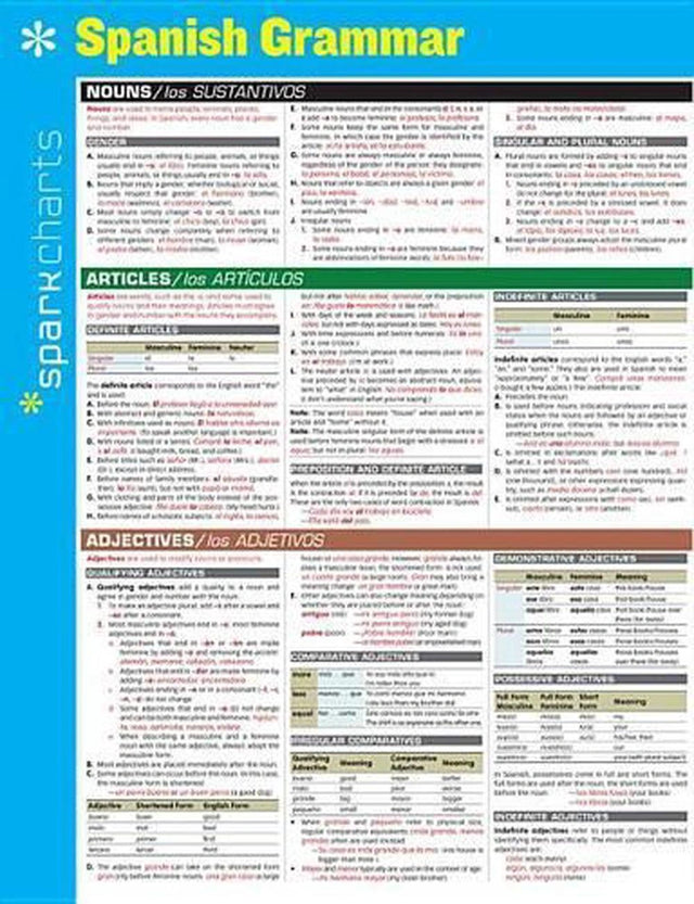 Spanish Grammar SparkCharts