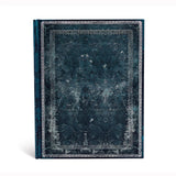 Midnight Steel Ultra Lined Hardcover Journal (Elastic Band Closure)