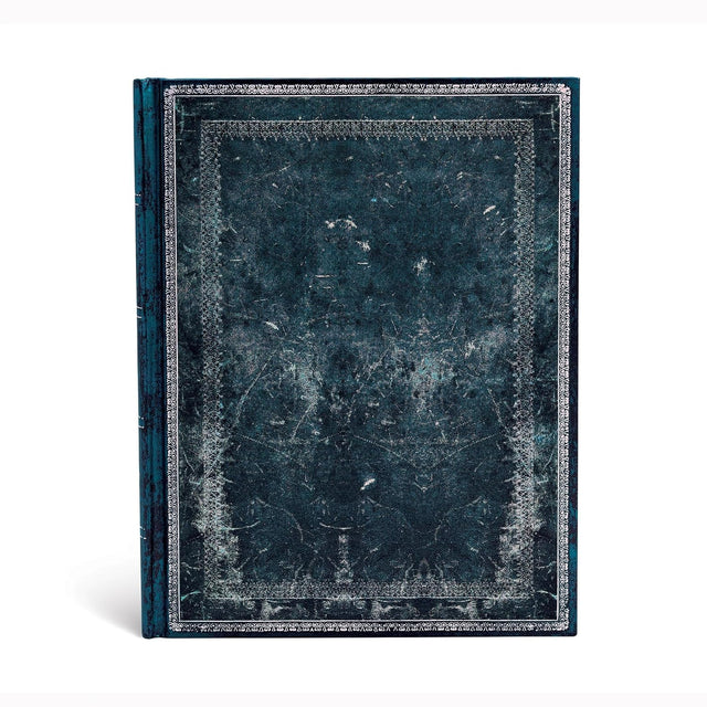 Midnight Steel Ultra Lined Hardcover Journal (Elastic Band Closure)