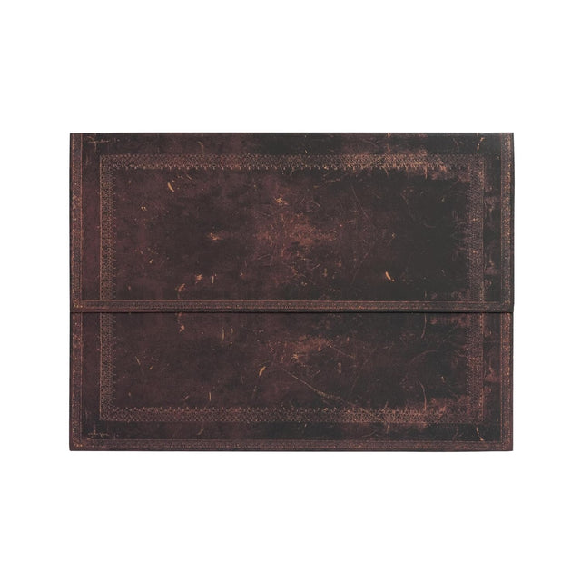 Black Moroccan Bold (Old Leather Collection) Document Folder