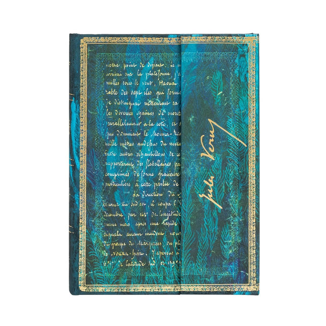 Verne, Twenty Thousand Leagues Midi Lined Hardcover Journal (Wrap Closure)