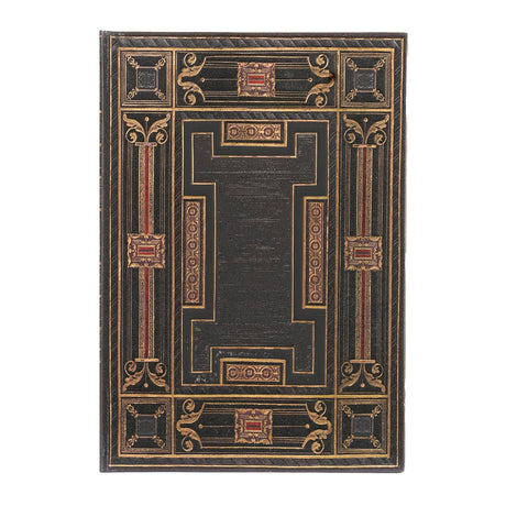 Onyx (Asterales) Midi Lined Hardback Journal (Elastic Band Closure)