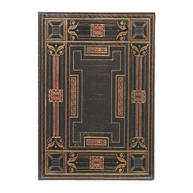 Onyx (Asterales) Midi Lined Hardback Journal (Elastic Band Closure)