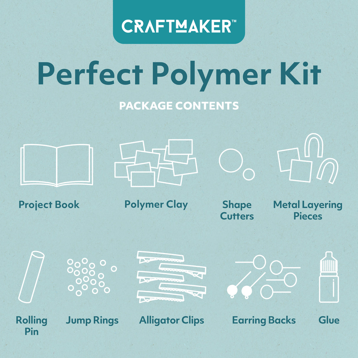 Craft Maker Deluxe Polymer Clay Jewellery Kit