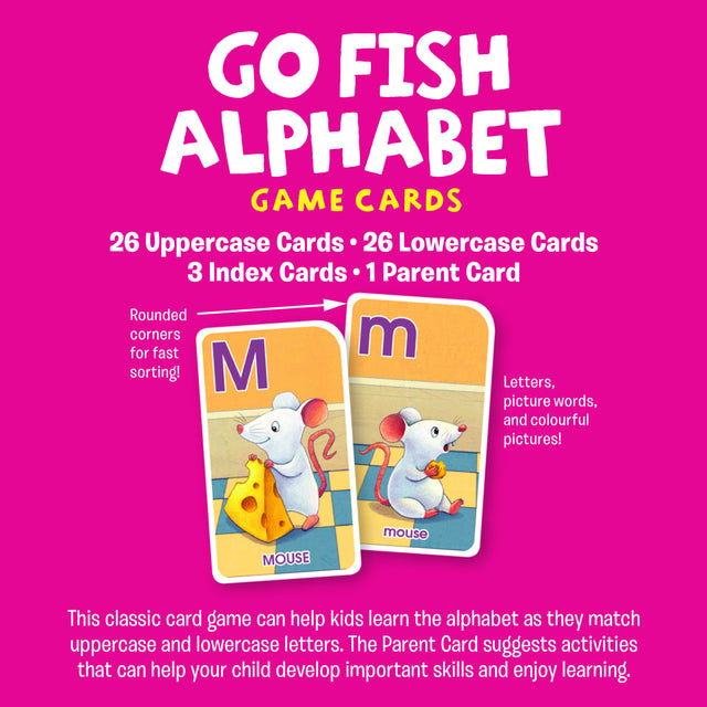 School Zone Flash Cards Go Fish Alphabet Game
