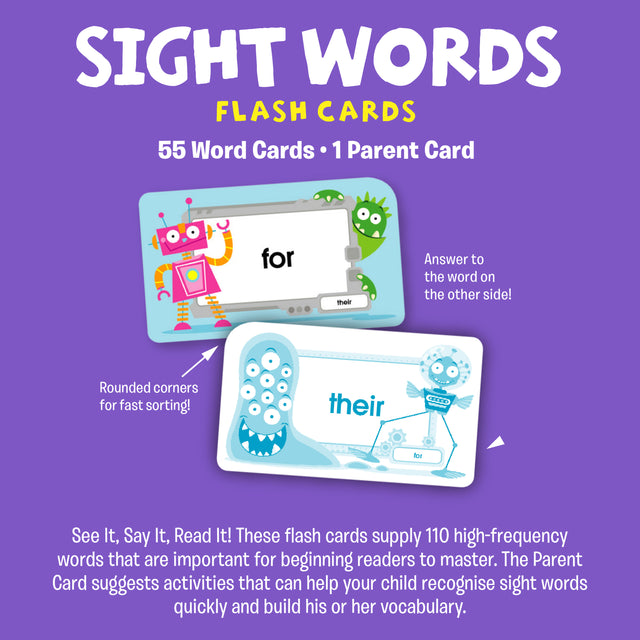 School Zone Sight Words Flash Cards
