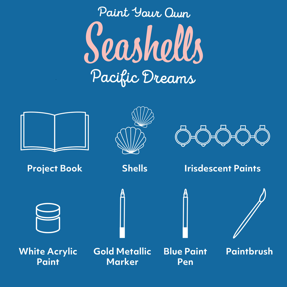 Craft Maker Deluxe Paint Your Own Seashells Pacific Dreams