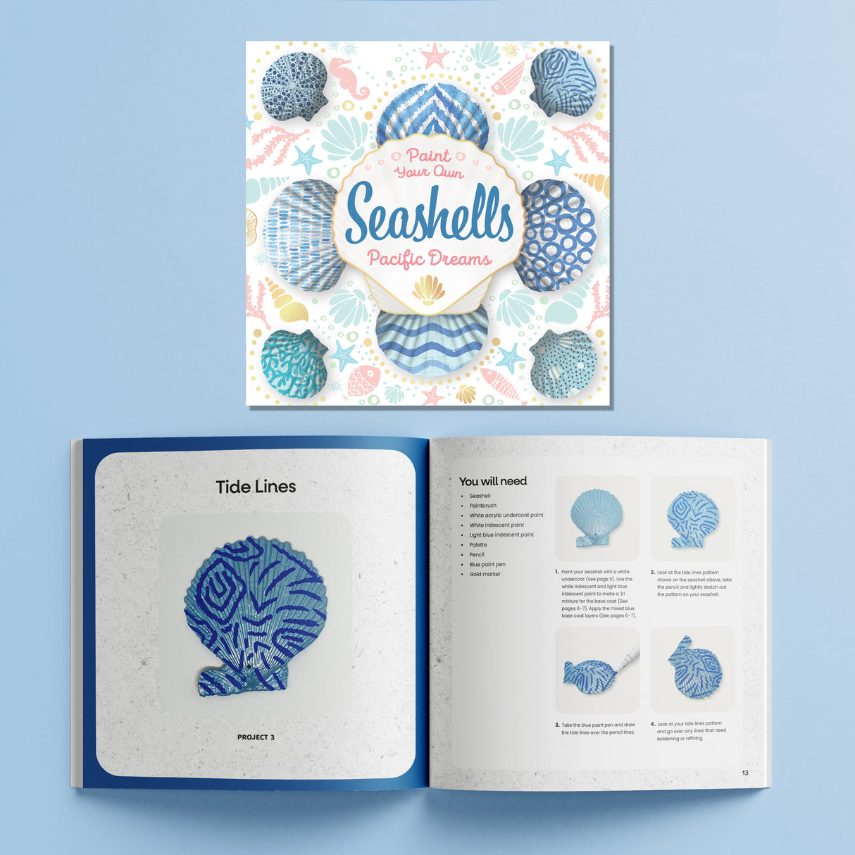 Craft Maker Deluxe Paint Your Own Seashells Pacific Dreams