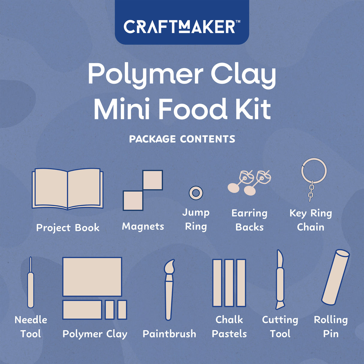 Craft Maker Classic Polymer Clay Mini Food Kit