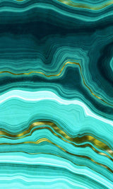 Teal Agate (Blank Lined Journal)