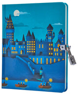 Harry Potter: Hogwarts Castle at Night Lock and Key Diary