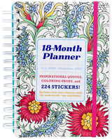 18-Month Coloring Planner: July 2026-December 2027