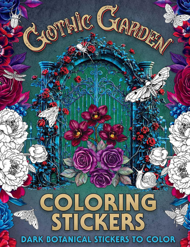 Gothic Garden Coloring Stickers