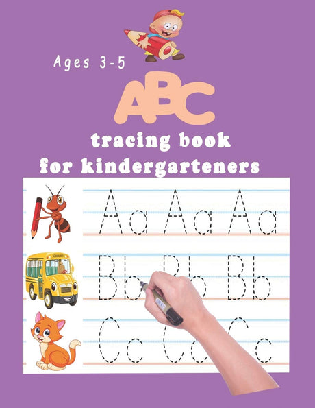 ABC tracing book for kindergartners