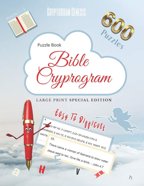 Puzzle Book Bible Cryptogram Large Print Special Edition
