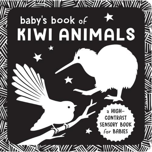 Baby’s Book of Kiwi Animals - High contrast sensory book for babies