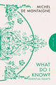 What Do I Know?