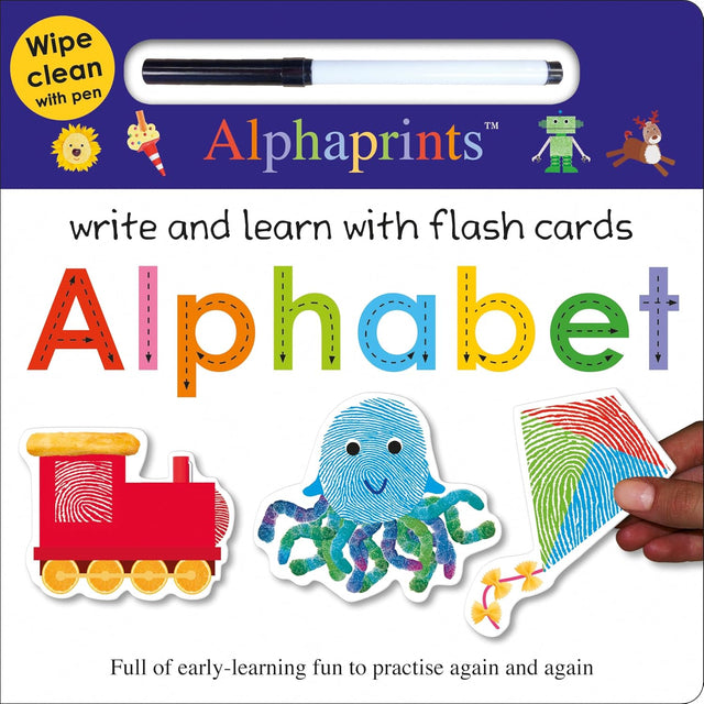 Alphaprints Wipe Clean Alphabet with Flash Cards