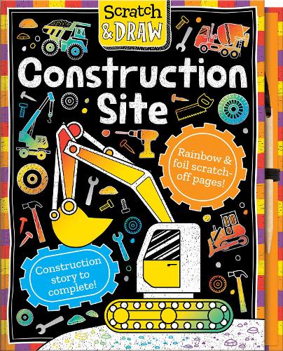 Scratch and Draw Construction Site - Scratch Art Activity Book