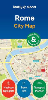 Lonely Planet Rome City Map