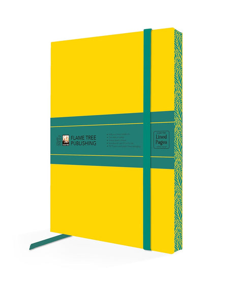 Yellow & Dark Teal Artisan Paperback Notebook