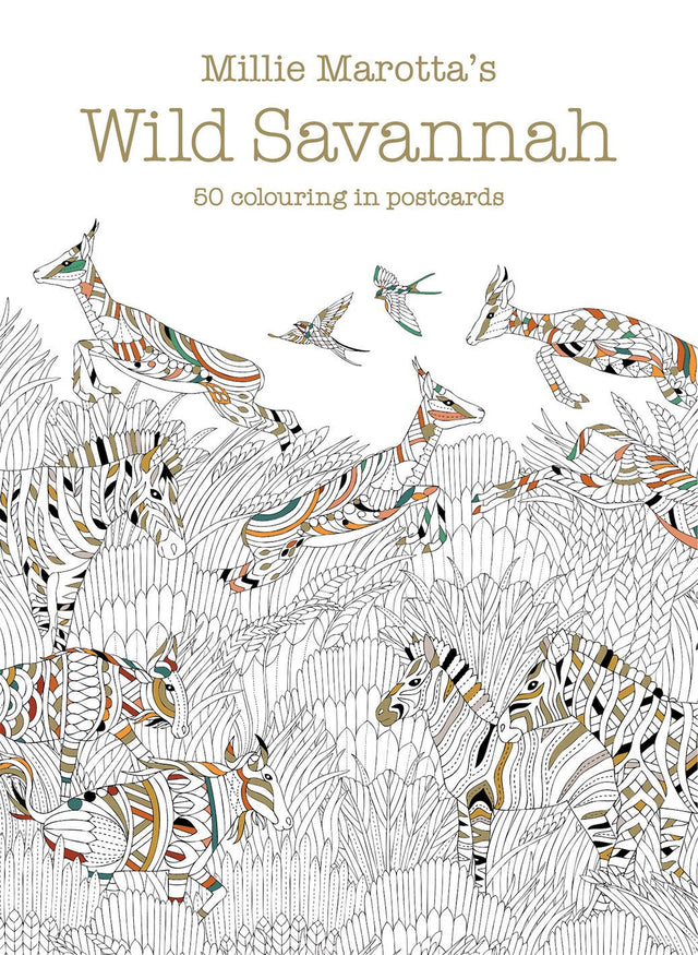 Millie Marotta's Wild Savannah Postcard Box
