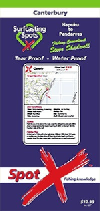 Spot X Canterbury Surfcasting Map