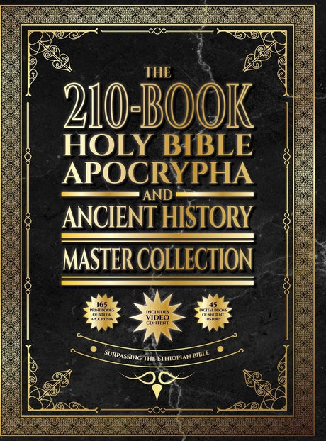 And Ancient History Master Collection, 210-Book Holy Bible, Apocrypha